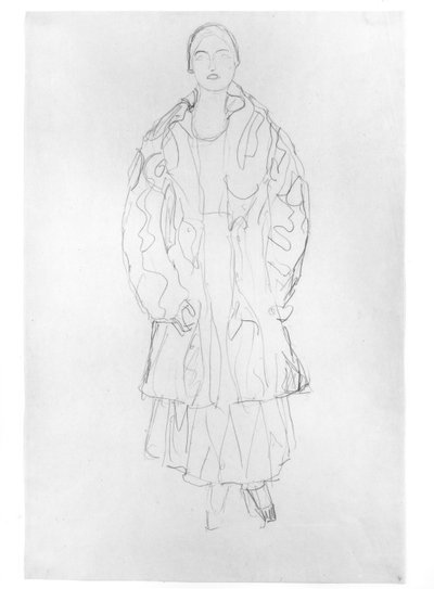 Standing Woman with Coat, 1916 by Gustav Klimt